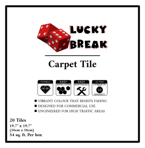 Lucky Break Carpet Tile Carton Top